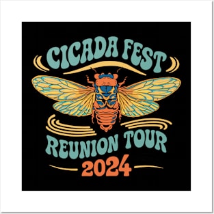 Cicada Fest Reunion Tour Funny Cicadas Posters and Art